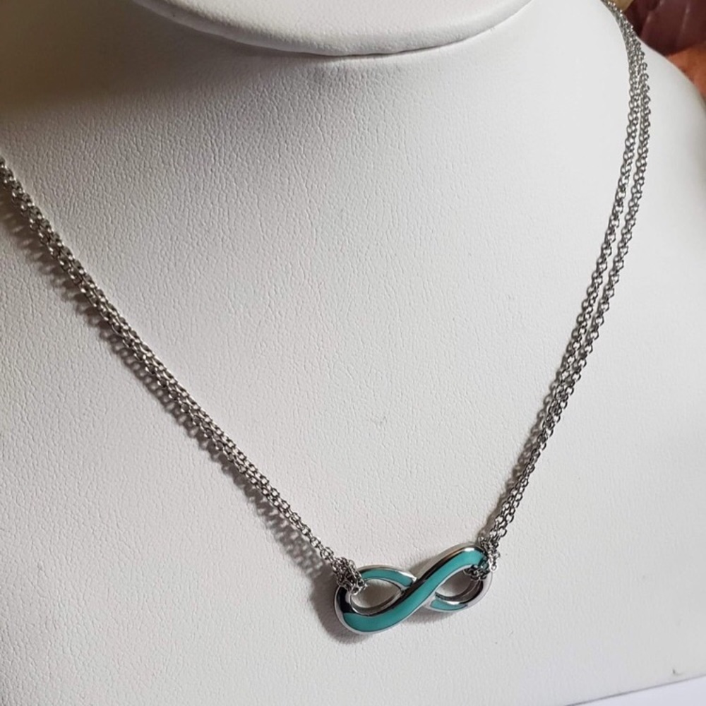 Infinity Necklace with Chain - Picture 4 of 4